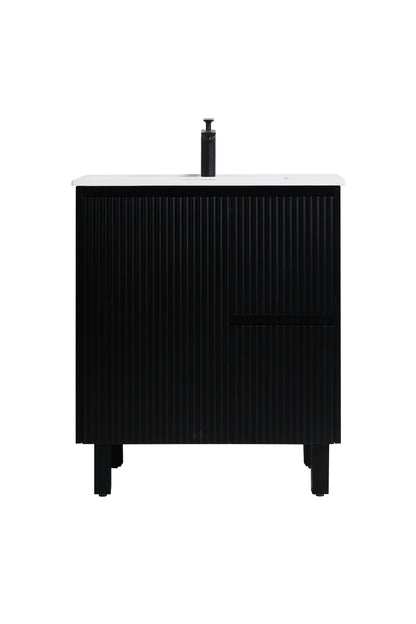 750mm Brighton Floor Standing Vanity Matte Black CB74RL-MB