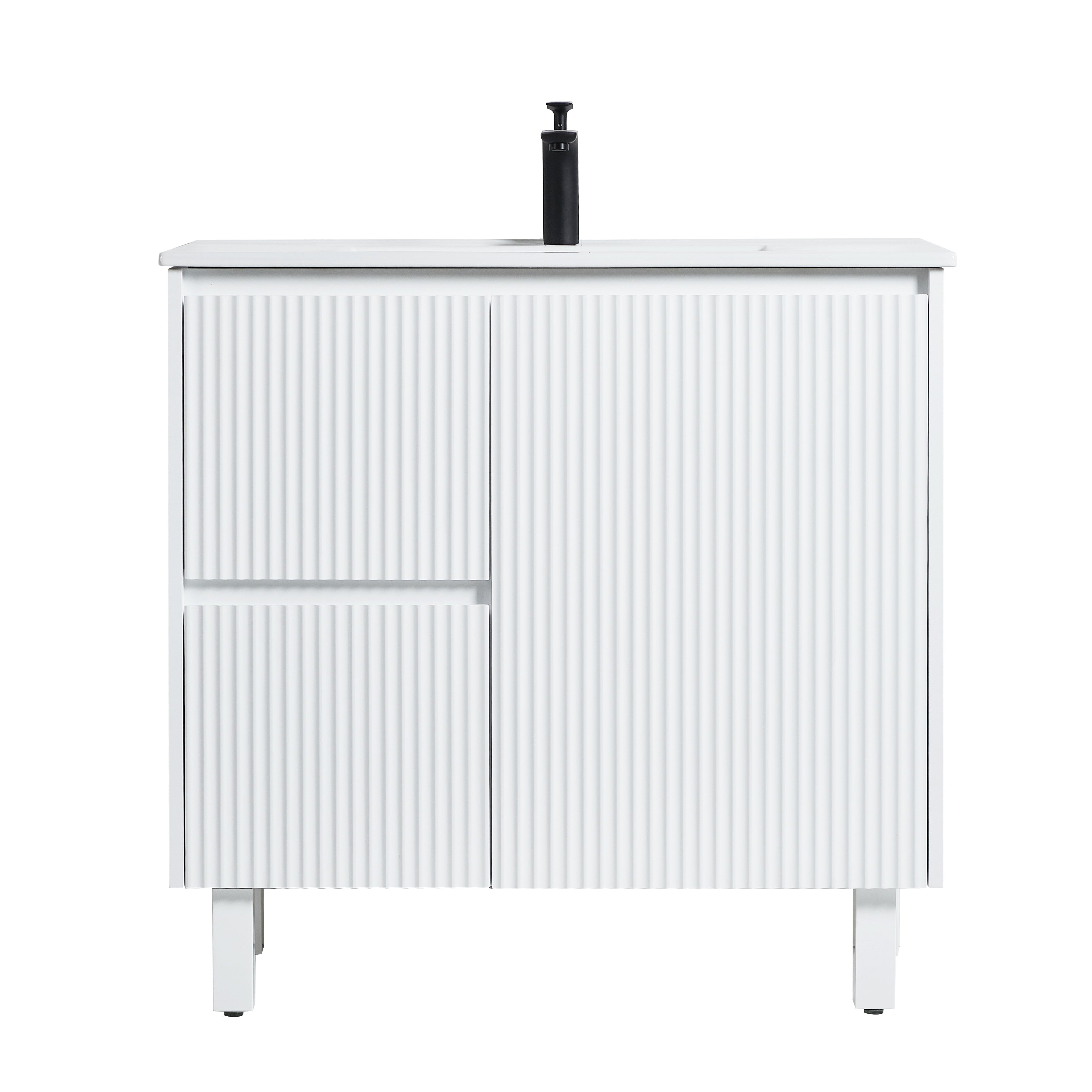 Brighton Floor Vanity 900*460*880mm Matte White