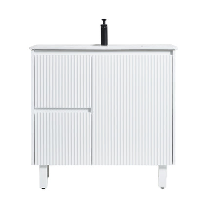 Brighton Floor Vanity 900*460*880mm Matte White