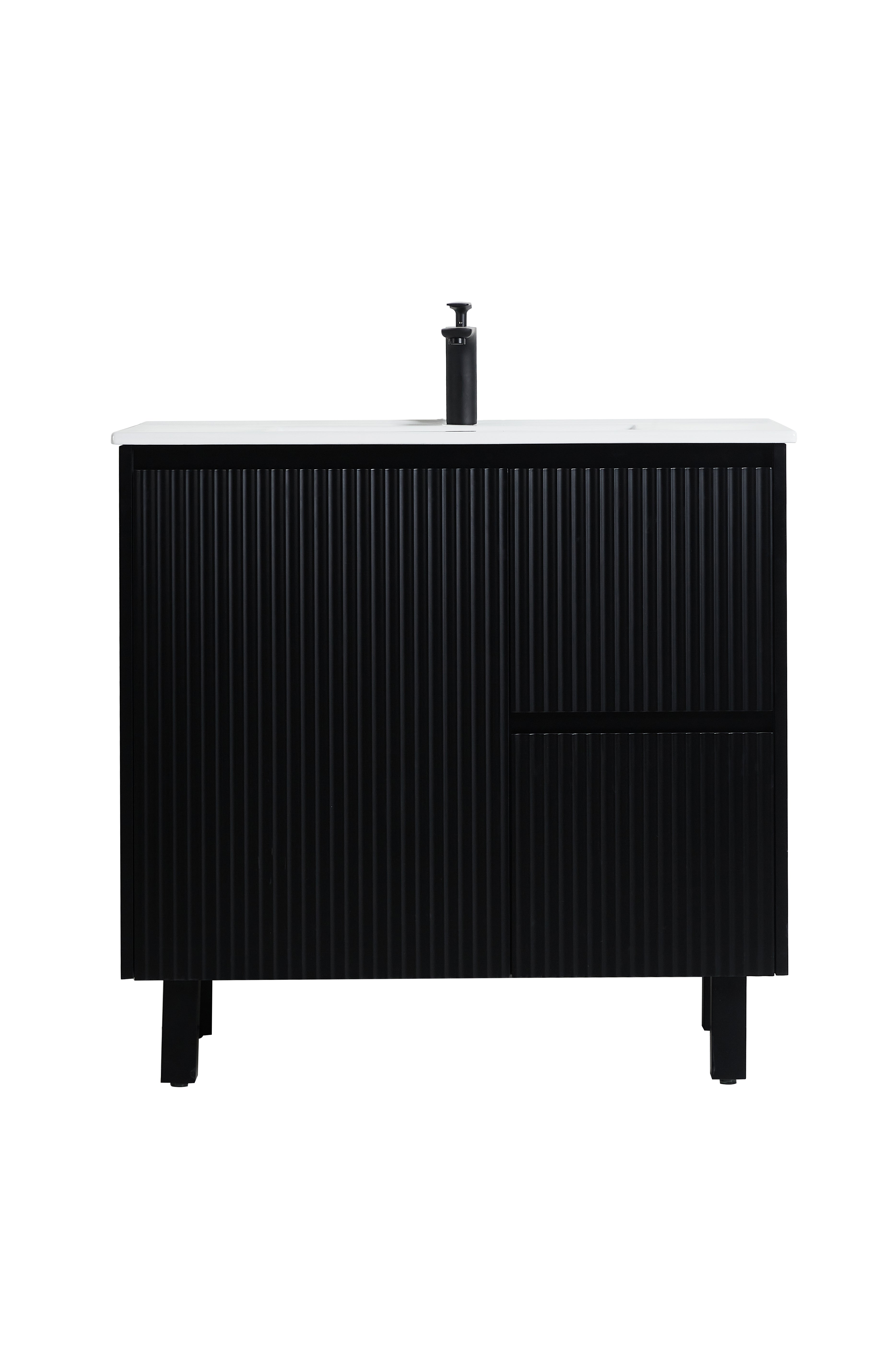 900mm Brighton Floor Standing Vanity Matte Black  CB94RL-MB Cabinet ONLY