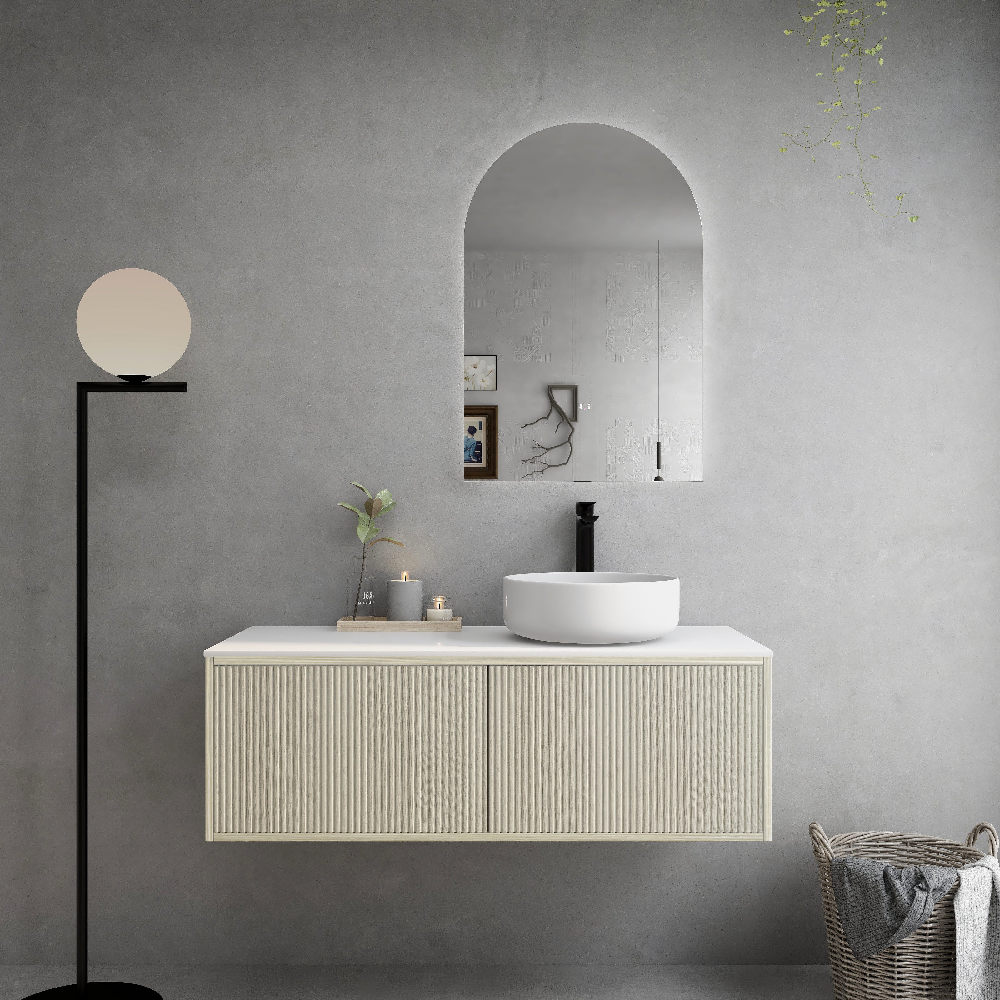 Bellevue Basic Wall-Mounted Vanity 1190*496*380mm/1490*496*380mm