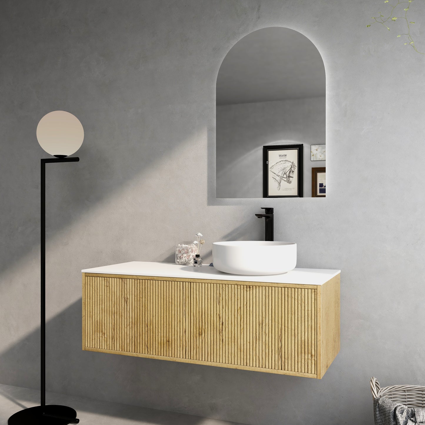 1200mm Bellevue Standard Color Wall Hung K125LW-PO Cabinet ONLY