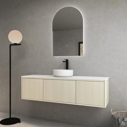 Bellevue Slim Wall-Mounted Vanity 1490*386*380mm Coastal Oak