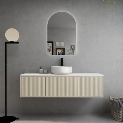 Bellevue Standard Wall Hung Vanity 1490*496*380mm Coastal Oak