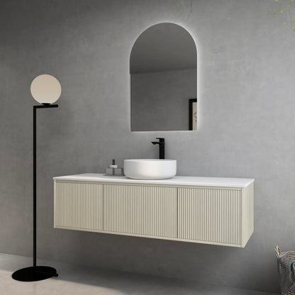 Bellevue Standard Wall Hung Vanity 1490*496*380mm Coastal Oak