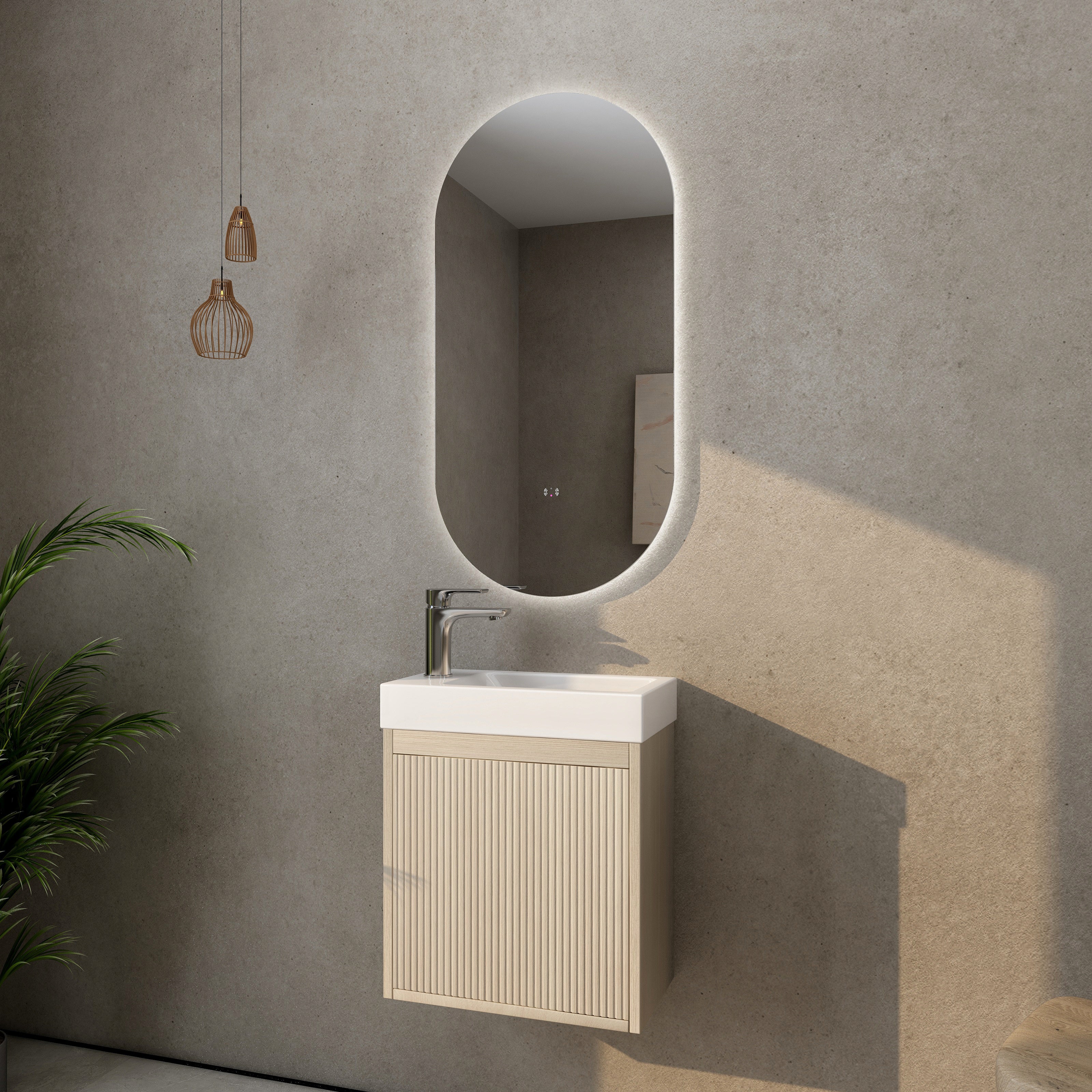 Bellevue Mini Wall-Mounted Vanity 440*245*450mm