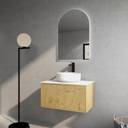 Bellevue Standard Wall-Mounted  Vanity 740*496*380mm Prime Oak