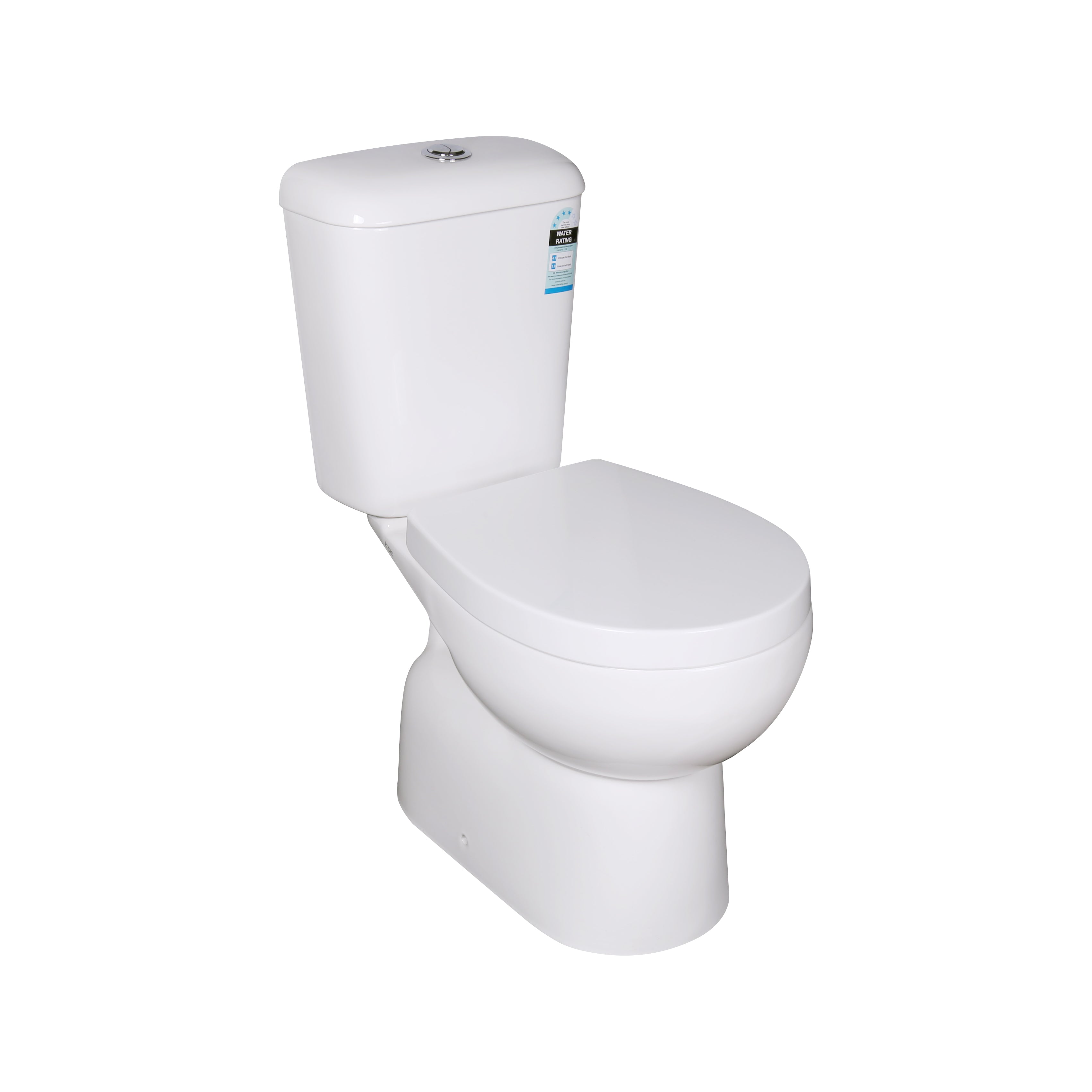 630*350*805mm Zion Closed Couple Toilet Suite Dual Flush KDK009S Trap Included