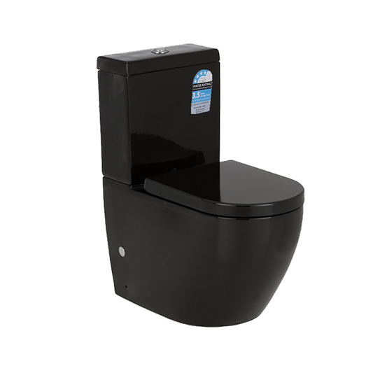 630*380*835mm Back to Wall Tornado Toilet Suite LUX025B Trap Included
