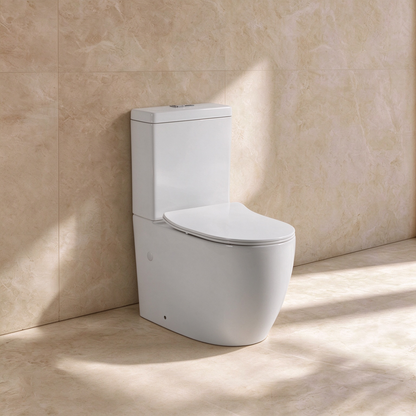 Tahlia Tornado Flush BTW Rimless Toilet Suite 630*380*835mm