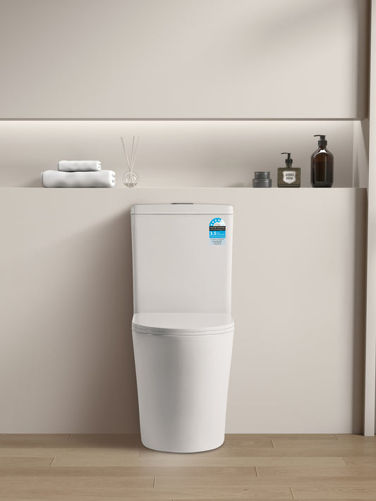 655*385*870mm Back to Wall Tornado Toilet Suite LUX026 Trap Included