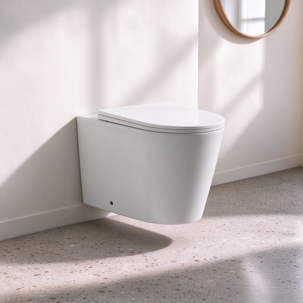 Avis Rimless Wall-Hung Toilet Pan 575*360*415mm