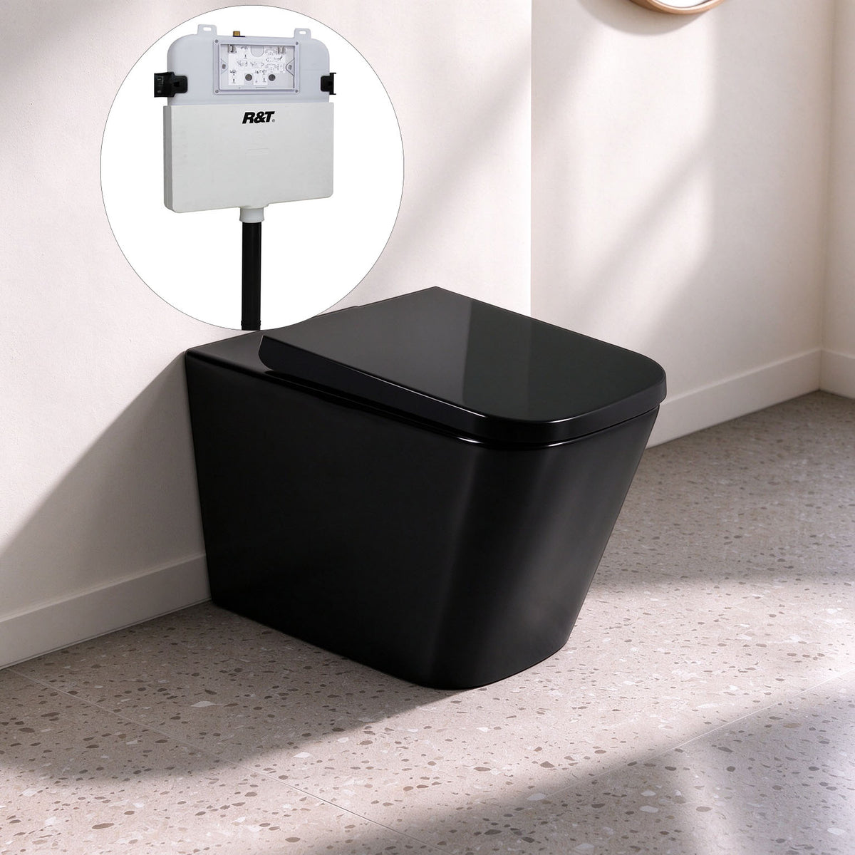 Flux R&T inwall Floor toilet Suite