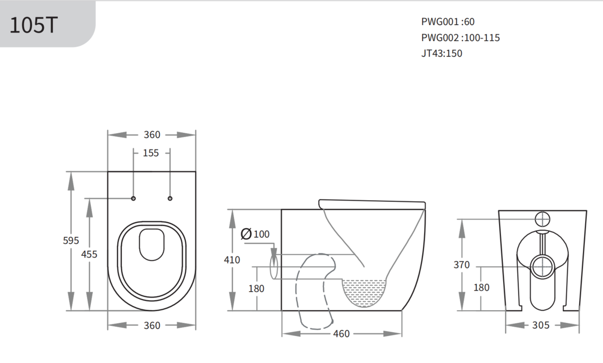 Veda R&T inwall Floor Toilet Suite
