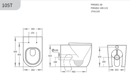 Veda R&T inwall Floor Toilet Suite