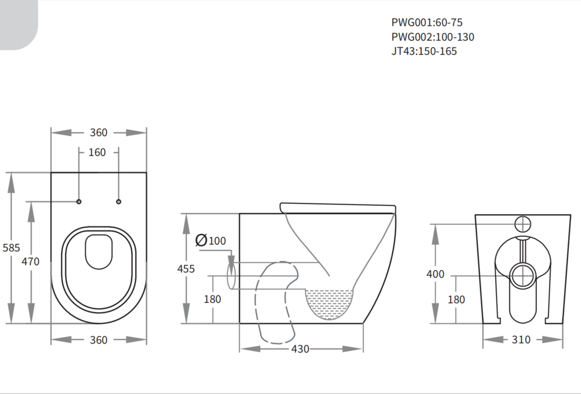 Elvera Geberit inwall floor Toilet Suite