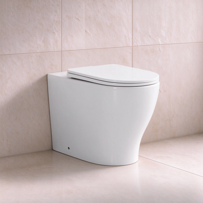 590*365*440mm Zues Wall Faced Floor Toilet Trap Included LH-WFP022