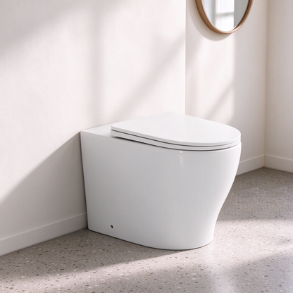Zues Wall Faced Floor Toilet Trap Included 590*365*440mm