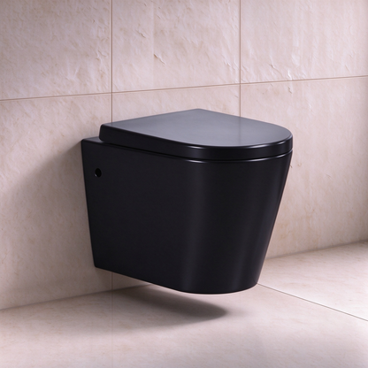 Avis Rimless Wall-hung Toilet 520*360*325mm LH-WFP023-MB/MW