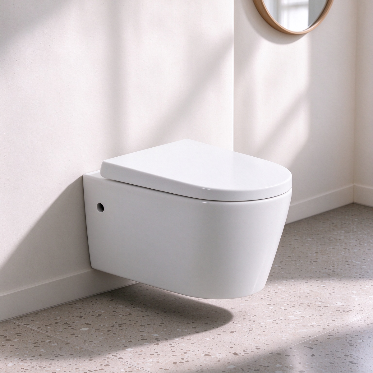 Avis Wall-Mounted Rimless Pan Included 520*360*325mm - Gloss White