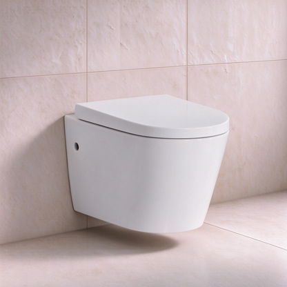 Avis Rimless Wall-hung Toilet 520*360*325mm LH-WFP023-MB/MW