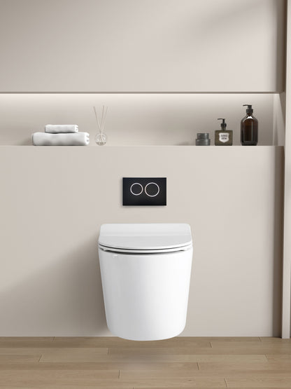 Veda Rimless Wall-Mounted Pan 550*360*330mm LH-WH024