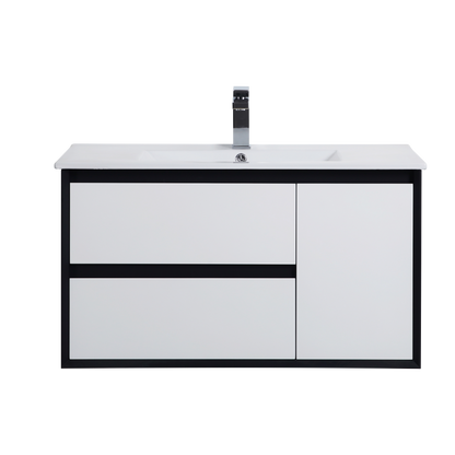 PVC Wall-Mounted Vanity Cabinet 600-1500mm
