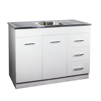 PVC Kitchenette Cabinet (KM1248-Cab) with Stainless Steel Sink (DH446D) 1180*485*900mm
