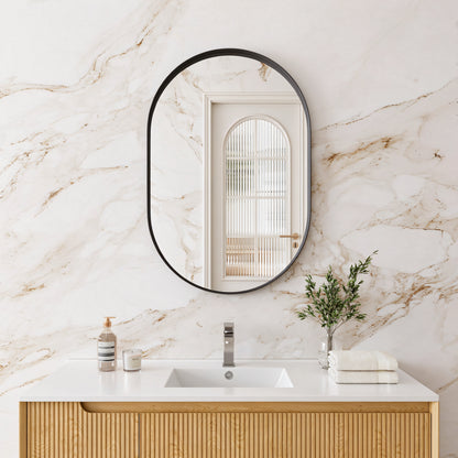 Olivia Oval Aluminum Framed Mirror 600*1000mm