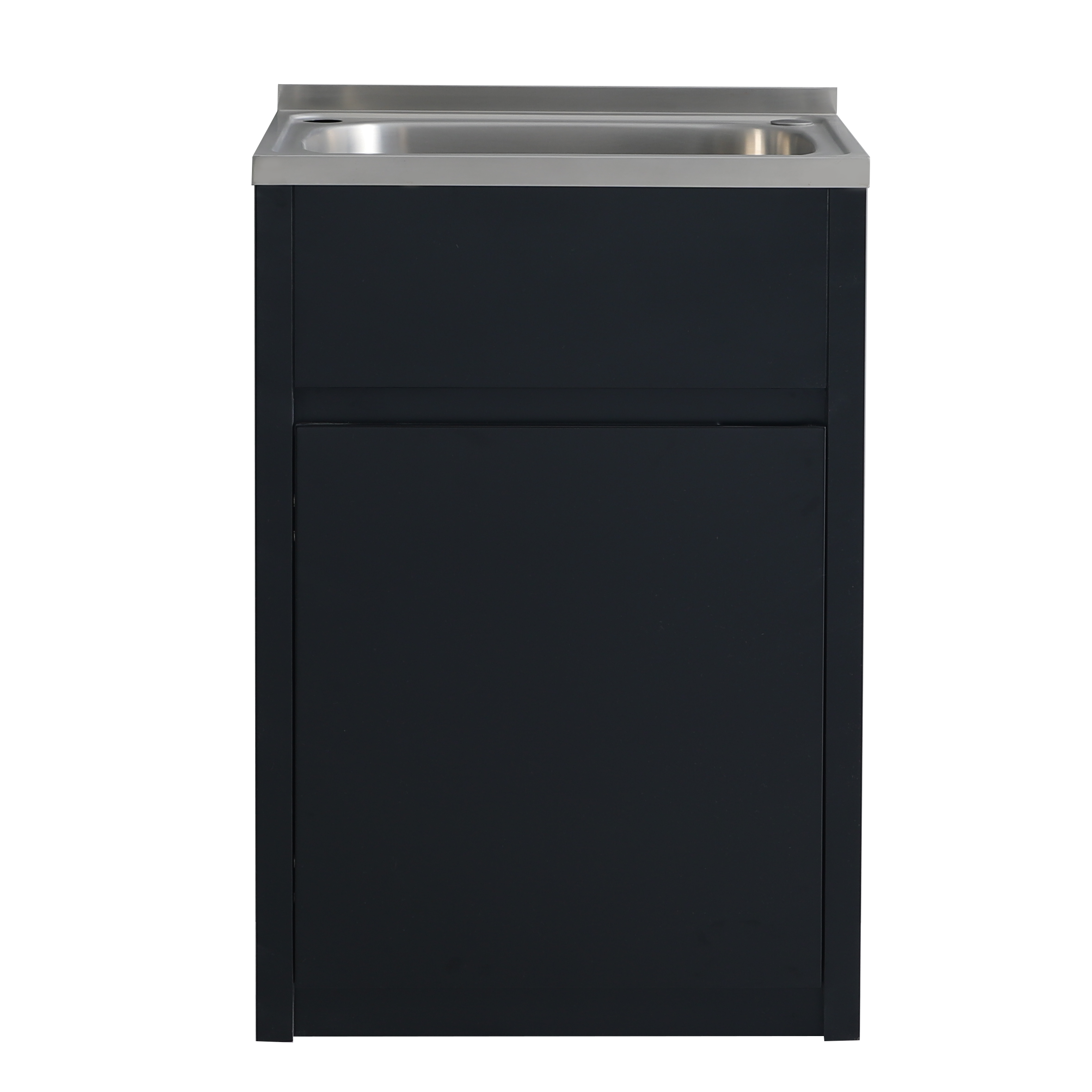 Stainless Laundry Sink with PVC Matte Black Cabinet PPLT455 /PPLT600 -MB