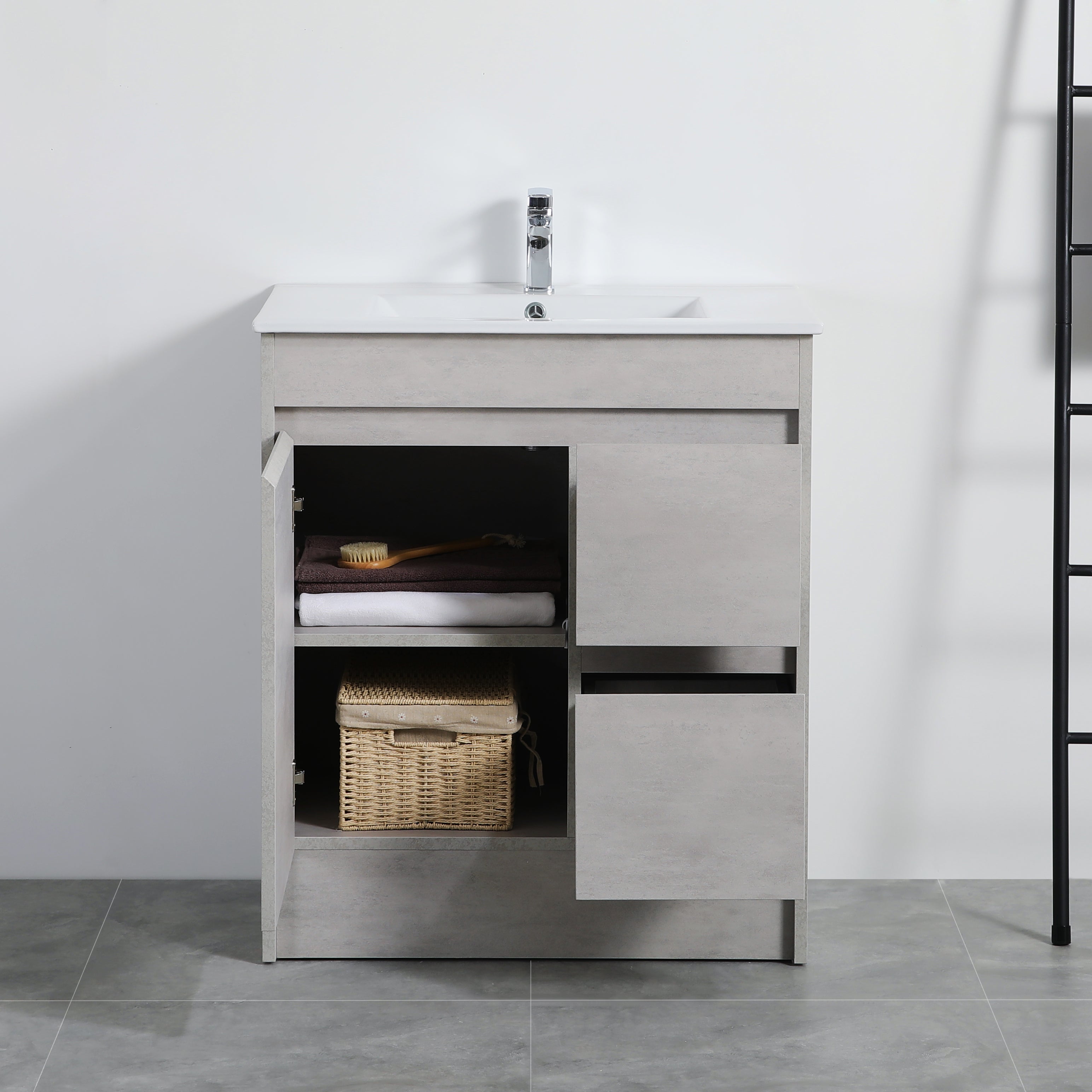 Bathroom Vanities with built-in kickboard 600-1790mm