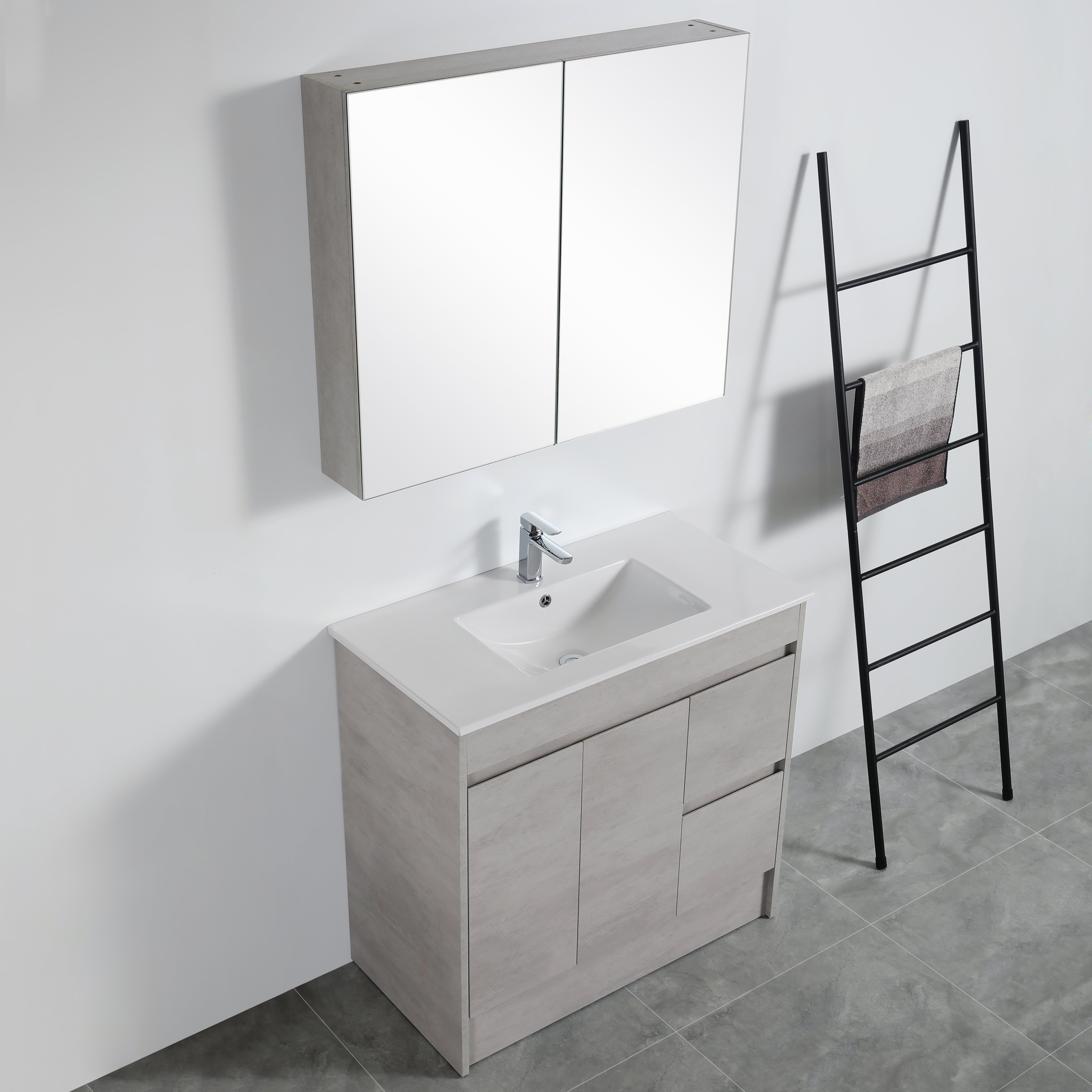 Bathroom Vanities with built-in kickboard 600-1790mm