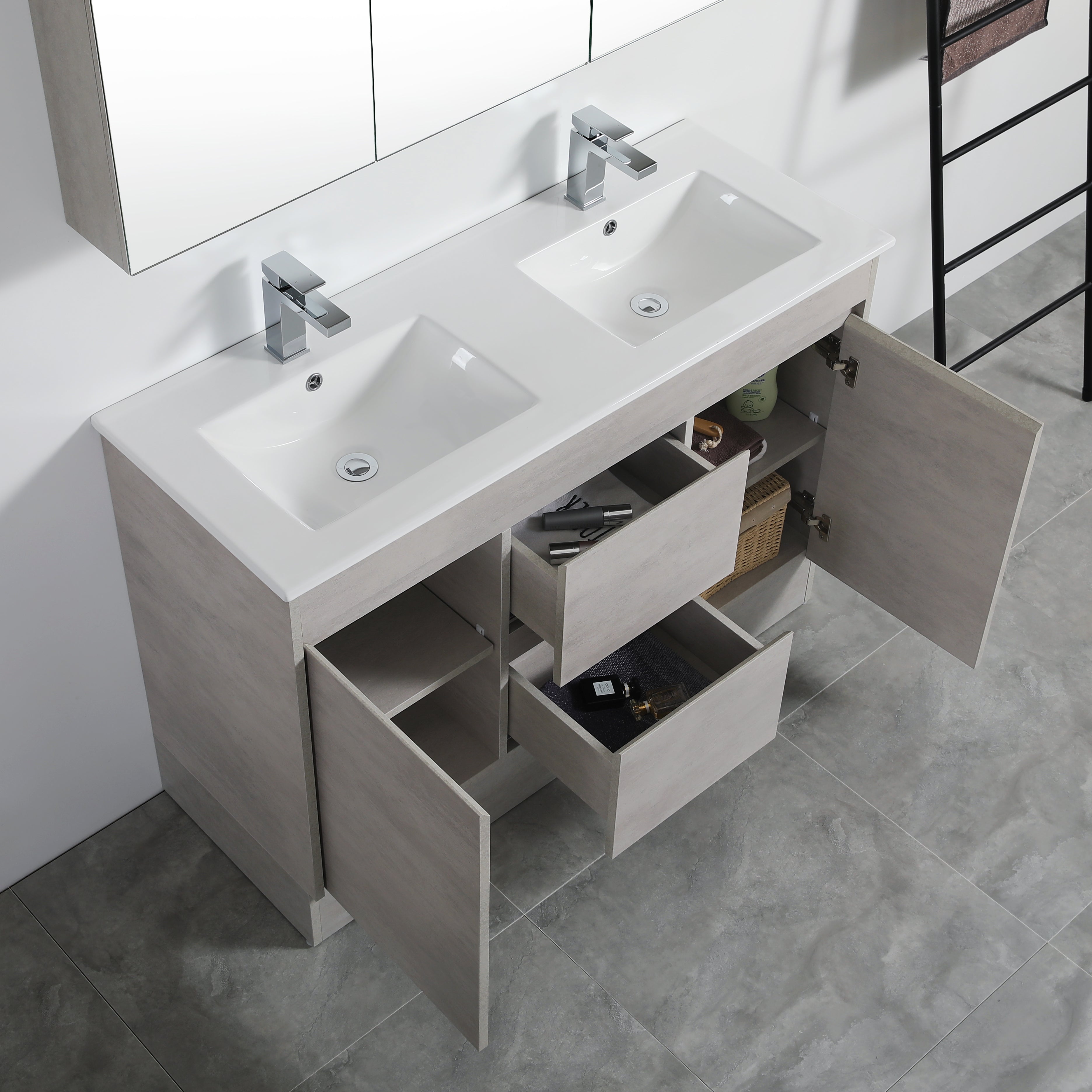 Bathroom Vanities with built-in kickboard 600-1790mm
