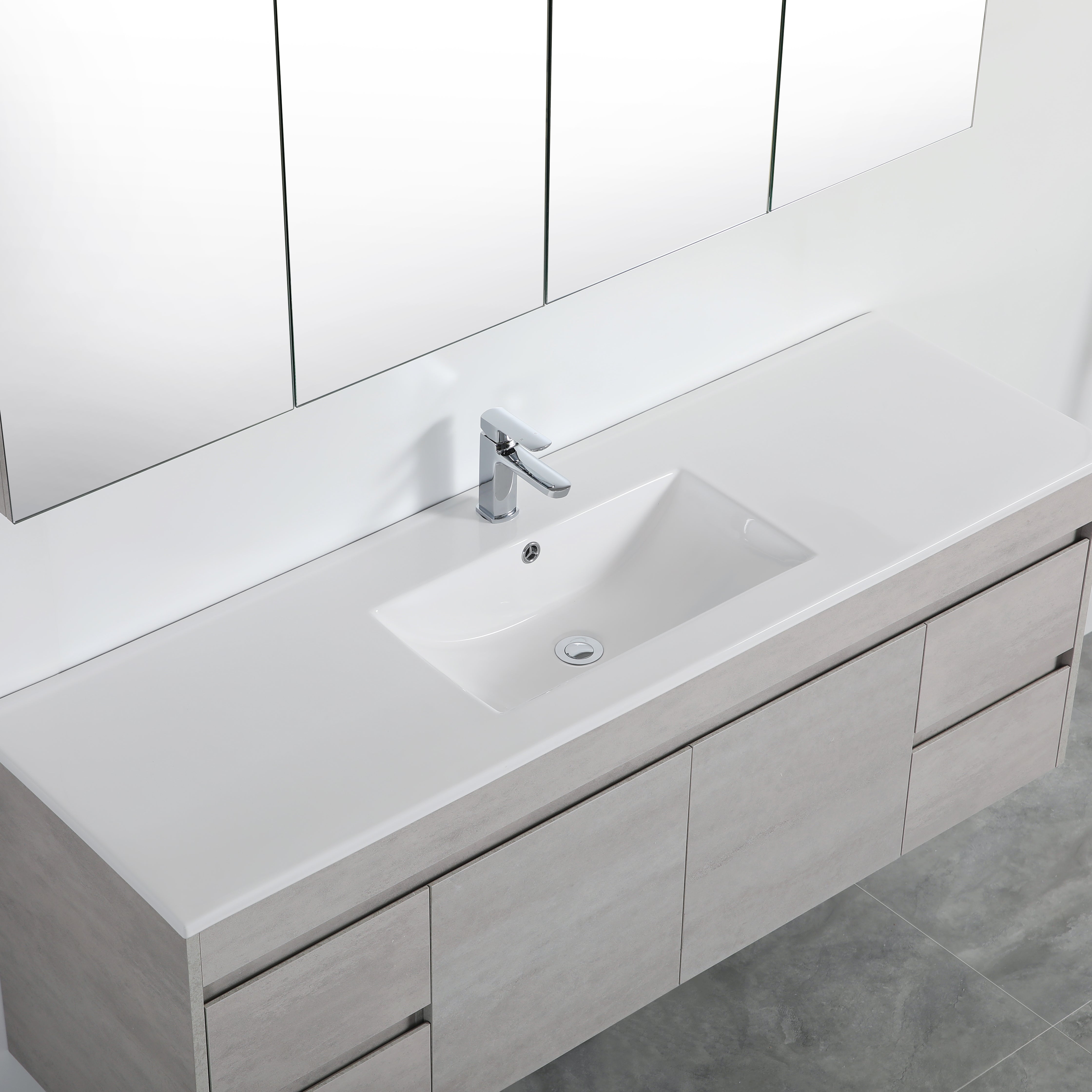 PVC Wall-Mounted Vanity Cabinet 600-1790mm