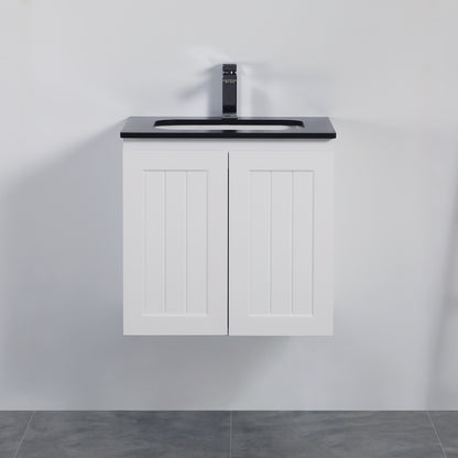 Haven Wood Wall-Mounted  PVC Cabinet With Soft Closing Doors 590/740/890mm