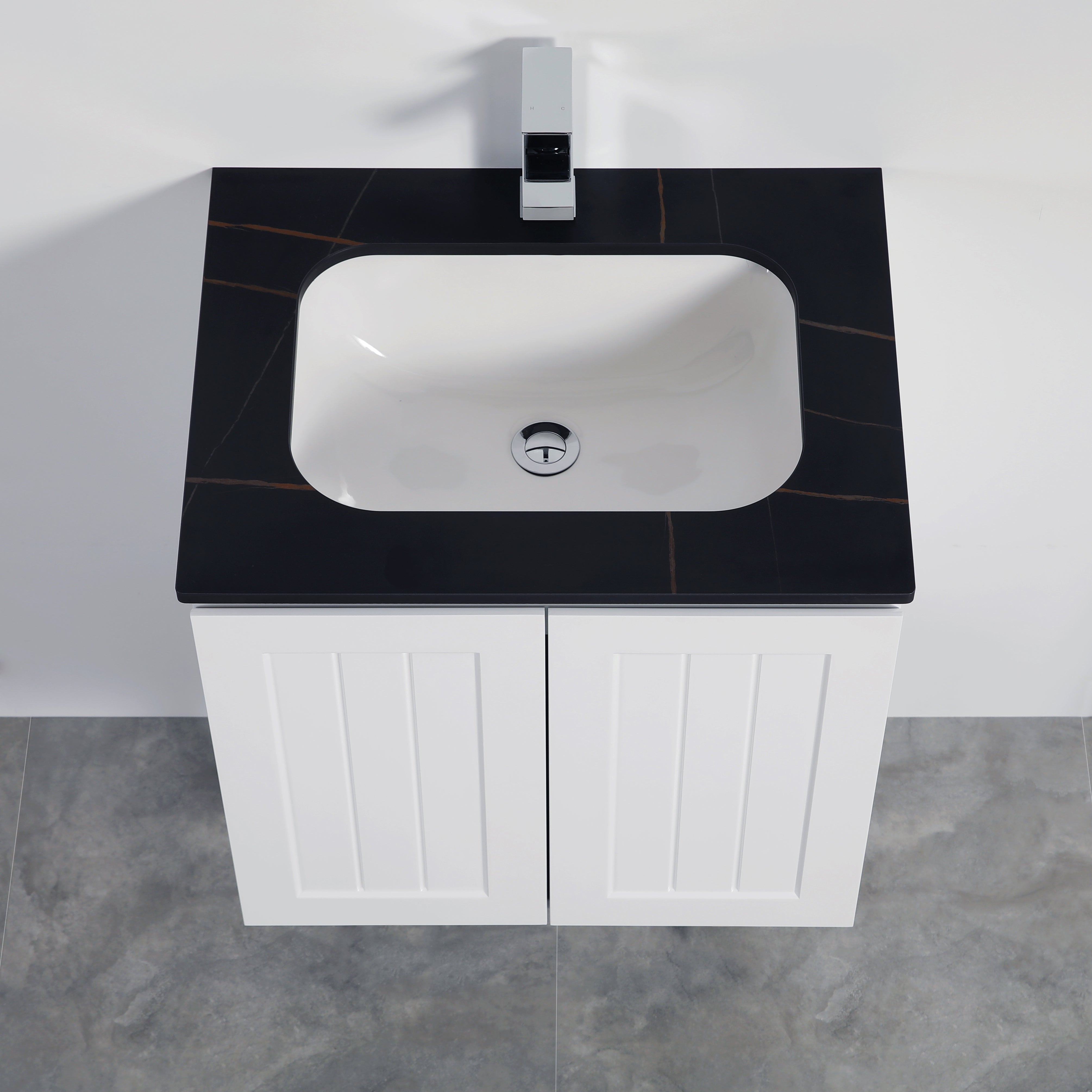 Haven Wood Wall-Mounted  PVC Cabinet With Soft Closing Doors 590/740/890mm