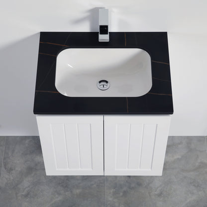 Haven Wood Wall-Mounted  PVC Cabinet With Soft Closing Doors 590/740/890mm