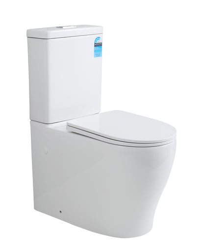 Zeus Tornado Flush Rimless Toilet Suite 660*385*870mm