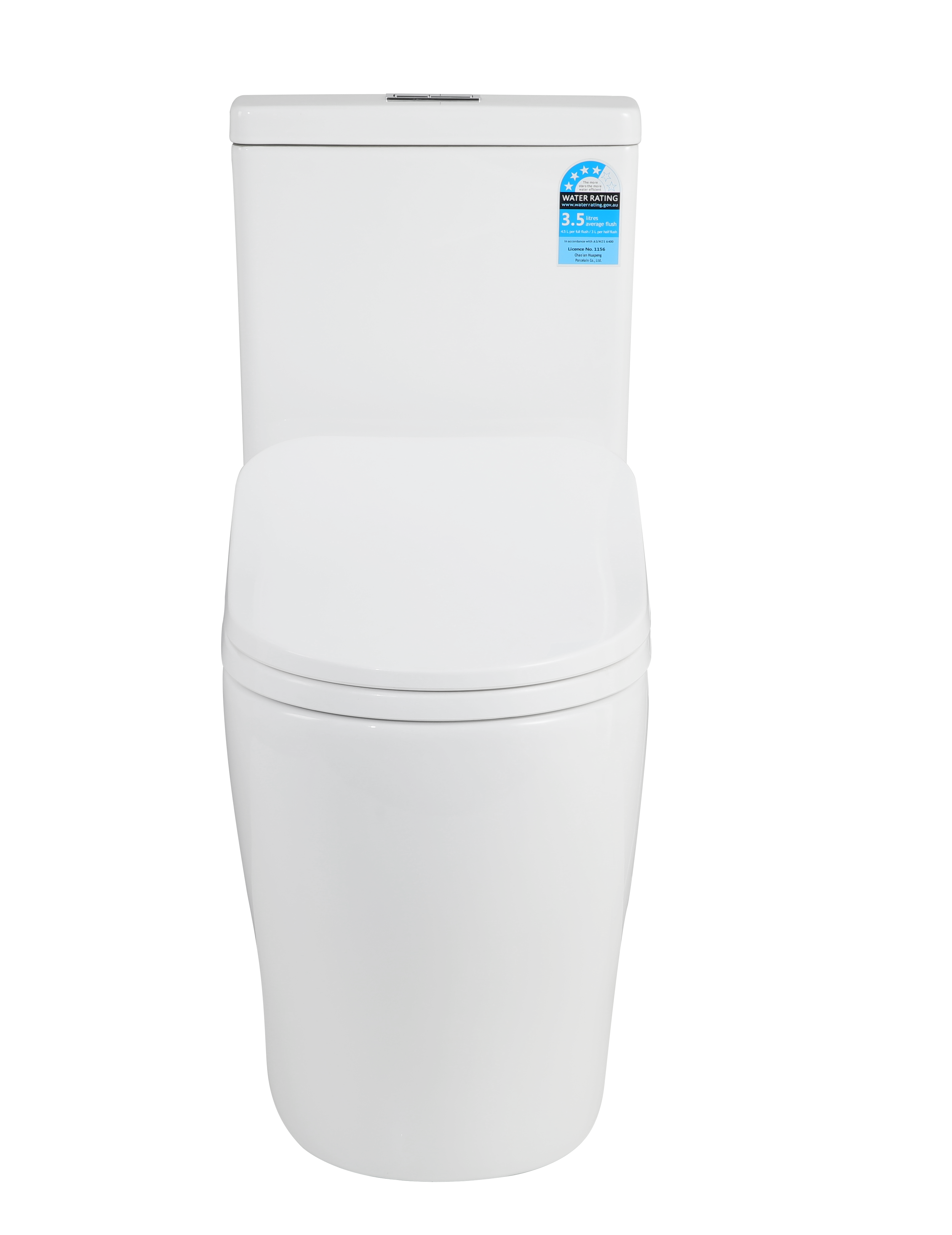 Zeus Rimless Tornado Toilet Suite  with Smart Seat Back 660*385*870mm