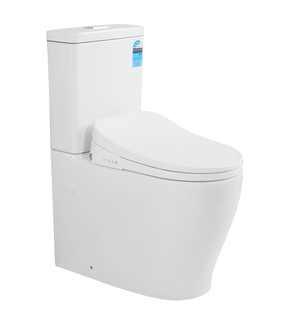 Zeus Rimless Tornado Toilet Suite  with Smart Seat Back 660*385*870mm