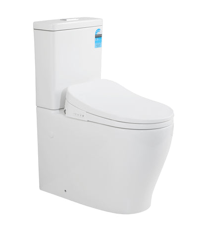 Zeus Rimless Tornado Toilet Suite  with Smart Seat Back 660*385*870mm