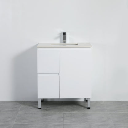 Bathroom Vanity White PVC Polyurethane 750*460*880mm
