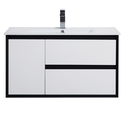 PVC Wall-Mounted Vanity Cabinet 600-1500mm