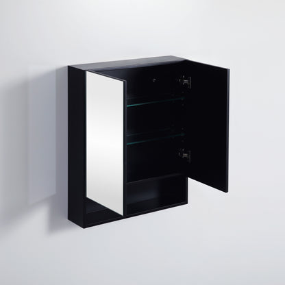 Matte Black Fremantle Mirror Shaving Cabinet 600-1480mm FMBSV600/750/900/1200/1500
