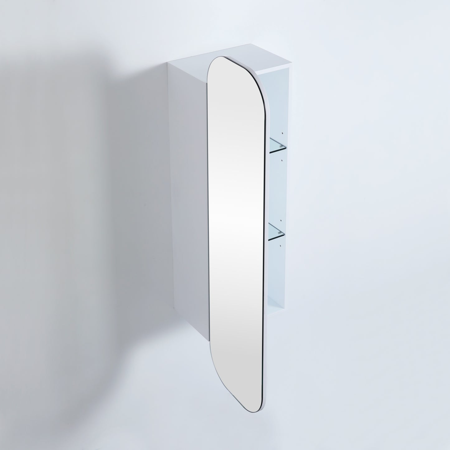 Olivia Shaving Cabinet Tall Boy 400*1500*300mm OSTB1500-MW/MB