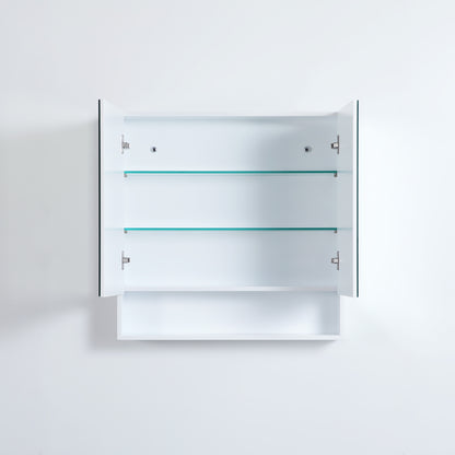 Matte White Fremantle Mirror Shaving Cabinet 600-1480mm FMWSV600/750/900/1200/1500