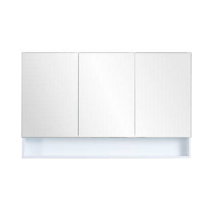 Matte White Fremantle Mirror Shaving Cabinet 600-1480mm FMWSV600/750/900/1200/1500