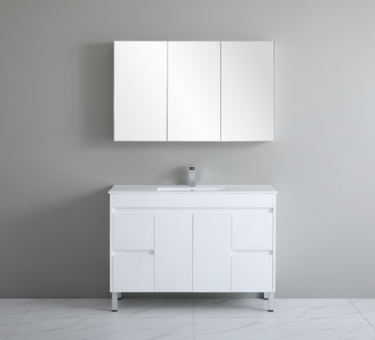 1200*460*880mm White Polyurethane PVC Standard Vanity Polar P124LG