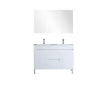 1200*460*880mm White Polyurethane PVC Standard Vanity Polar P124DLG