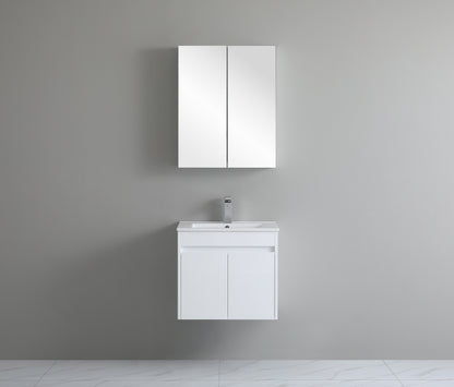 Wall Hung White Polyurethane PVC Standard Vanity 600-1800mm